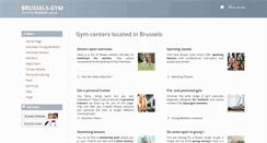 Desktop Screenshot of brussels-gym.be