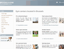 Tablet Screenshot of brussels-gym.be